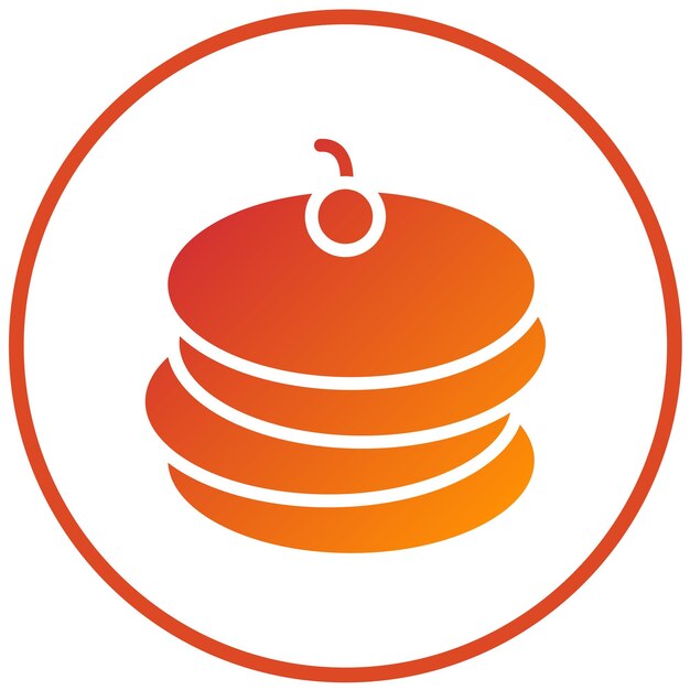Vector Design Pancakes Icon Style