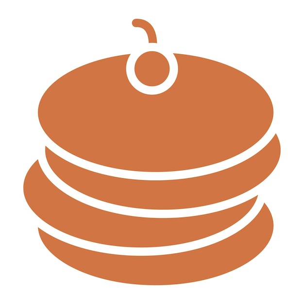 Vector Design Pancakes Icon Style