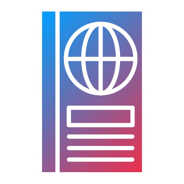 Vector Design Passport Icon Style