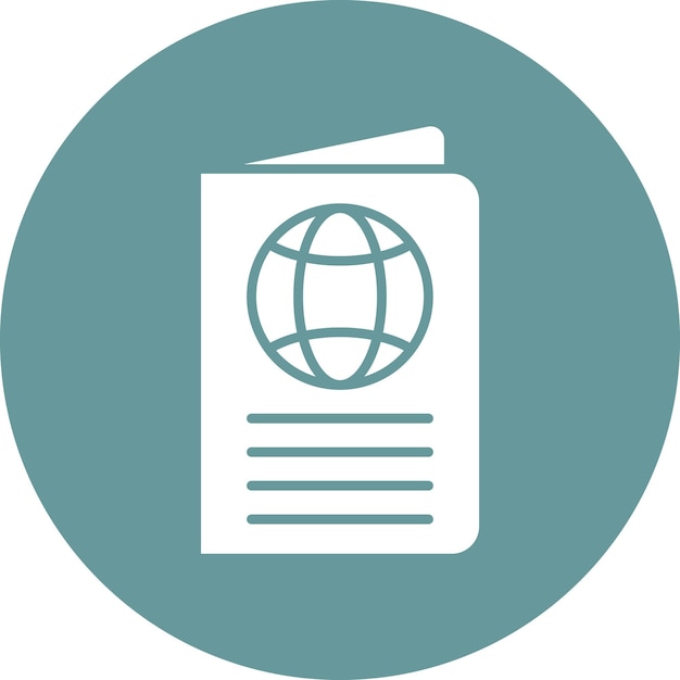 Vector Design Passport Icon Style
