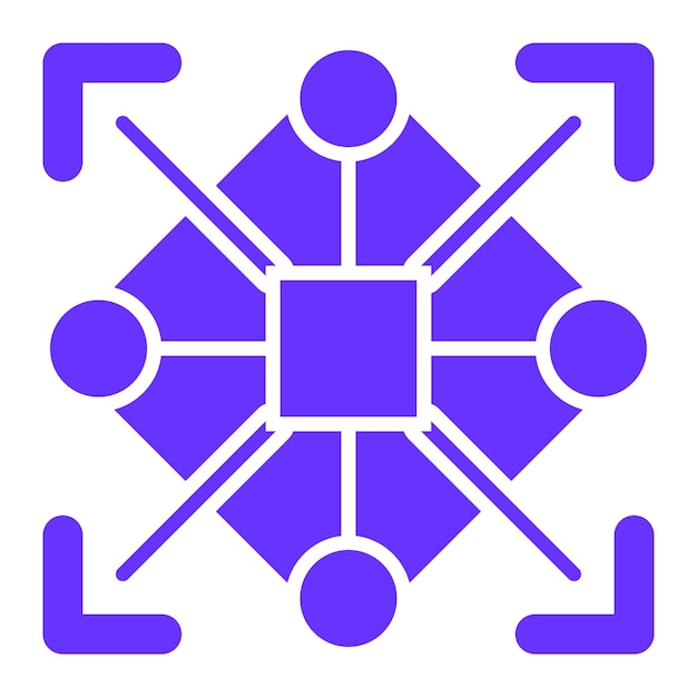 Vector Design Pattern Recognition Icon Style