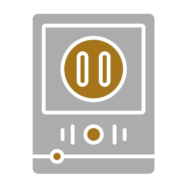 Vector Design Pause Button Icon Style