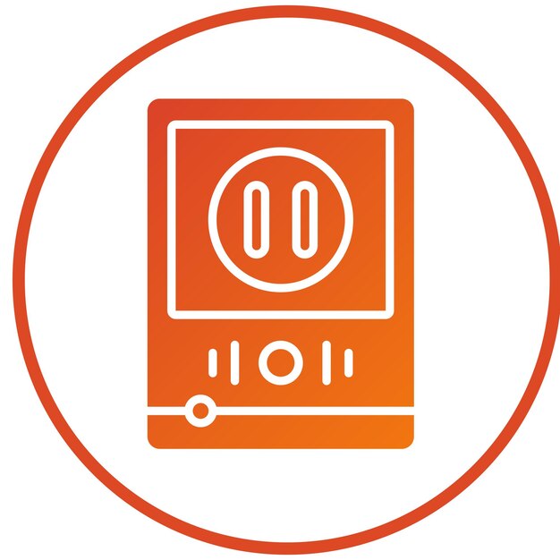 Vector Design Pause Button Icon Style