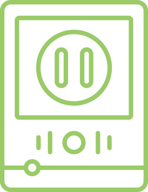 Vector Design Pause Button Icon Style