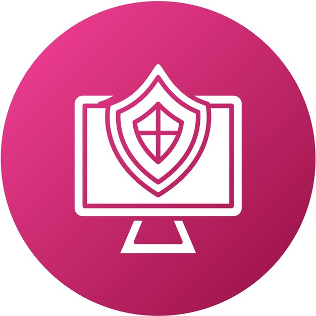 Vector Design Pc Protection Icon Style
