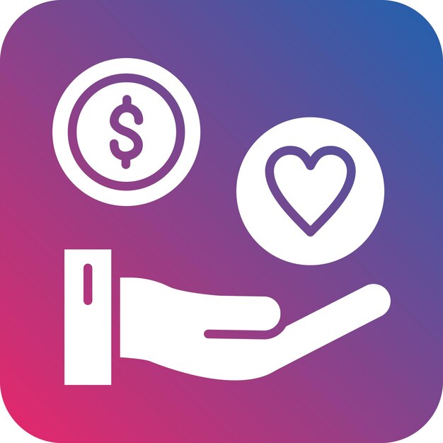 Vector Design Philanthropy Icon Style