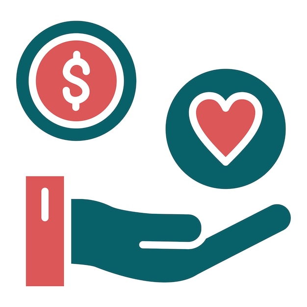 Vector Design Philanthropy Icon Style