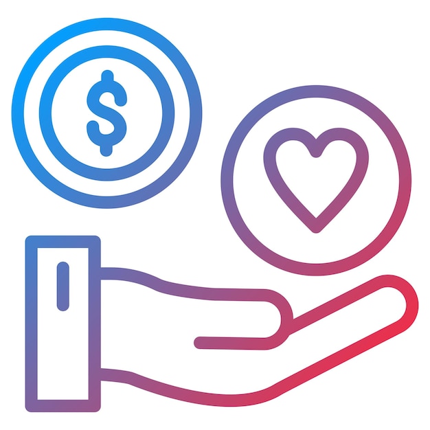 Vector Design Philanthropy Icon Style
