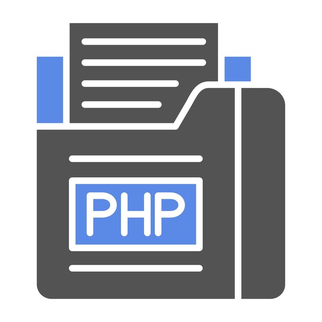 Vector Design Php File Icon Style