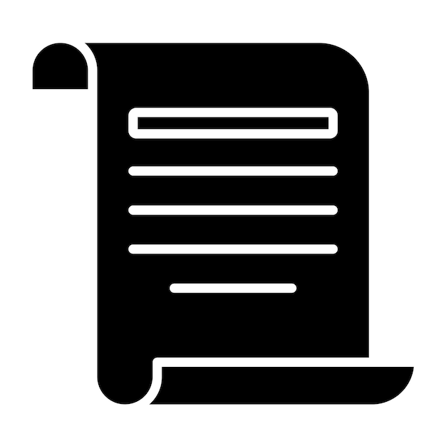 Vector Design Pirate Scroll Icon Style