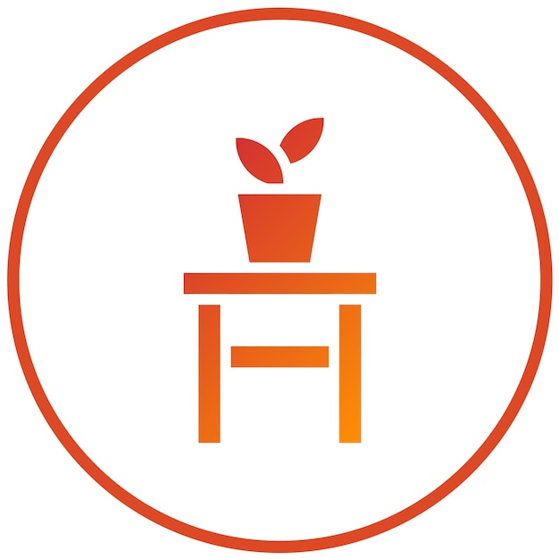 Vector Design Plant Stand Icon Style