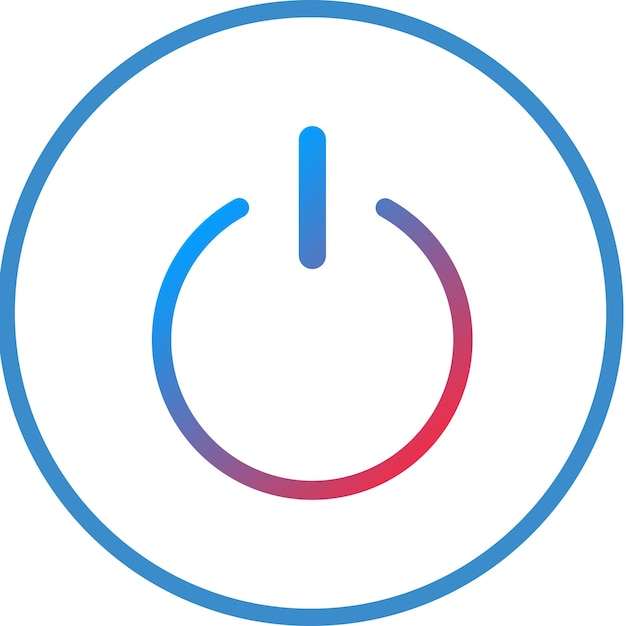 vector design power button icon style