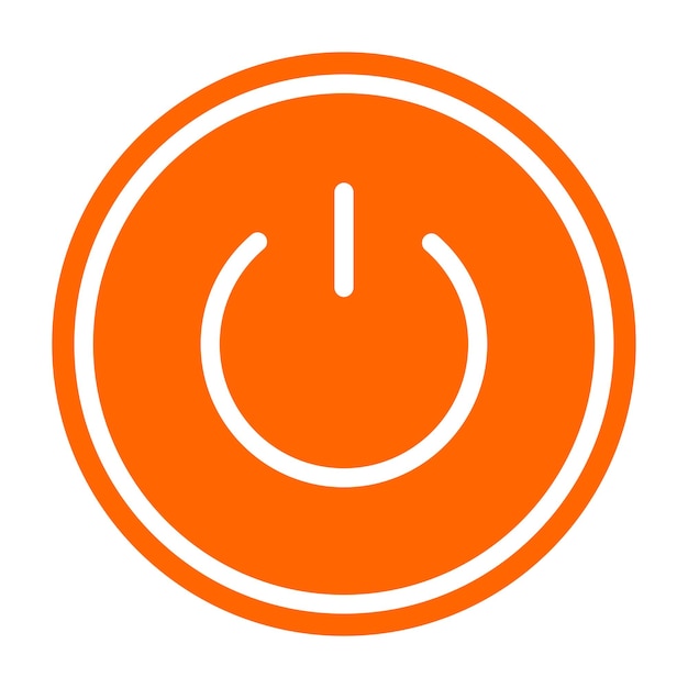 Vector Design Power Button Icon Style