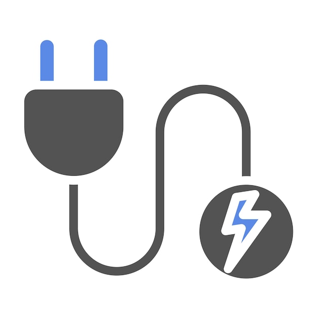 Vector Design Power Cable Icon Style