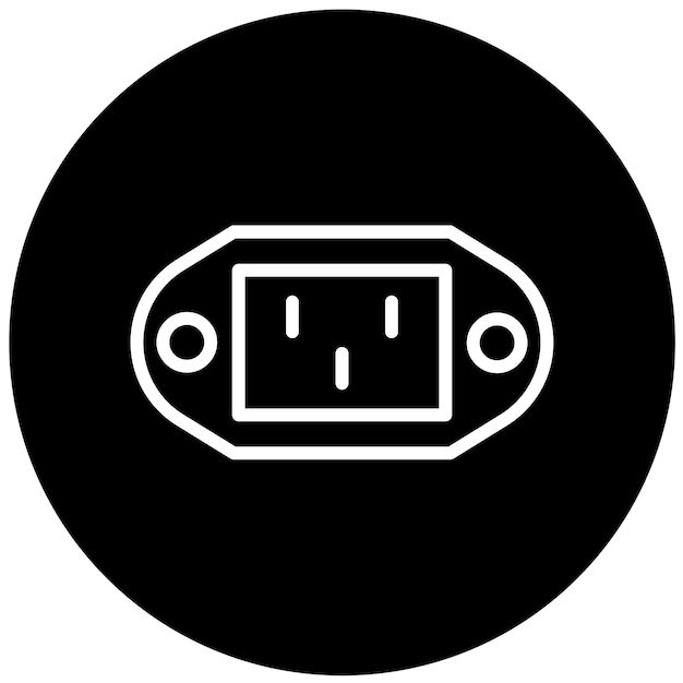 Vector Design Power Port Icon Style