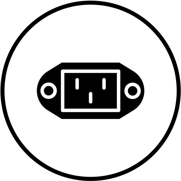 Vector Design Power Port Icon Style