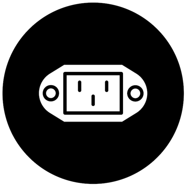 Vector Design Power Port Icon Style
