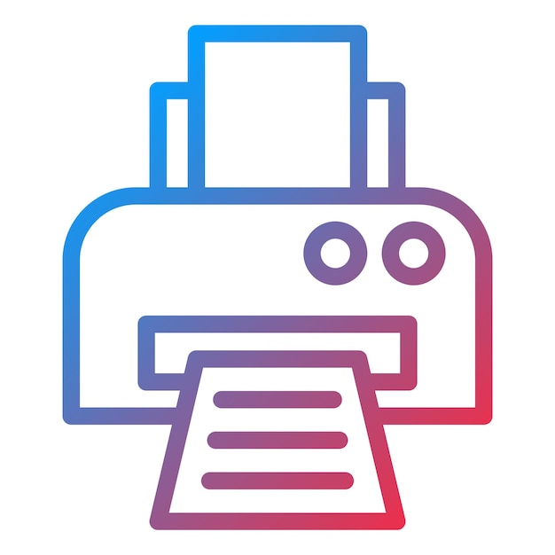 Vector Design Printer Icon Style