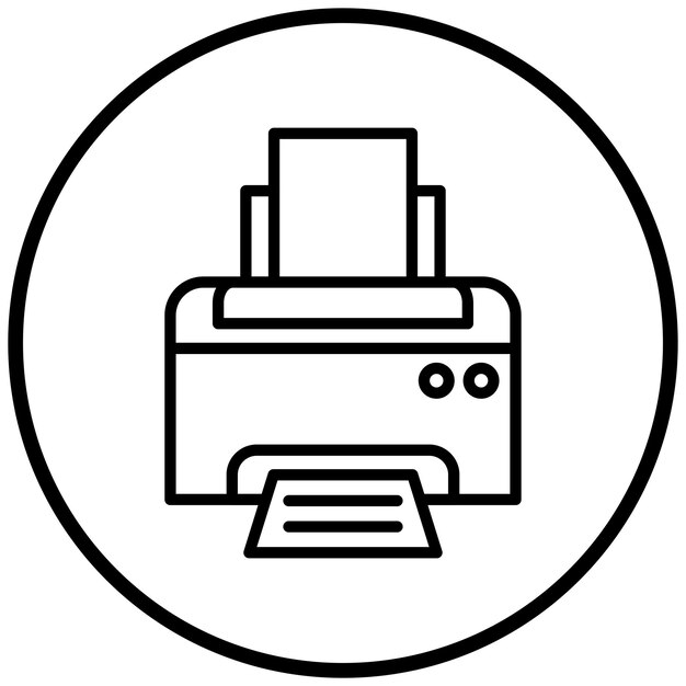 Vector Design Printer Icon Style