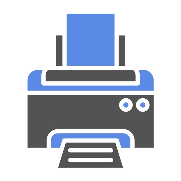 vector design printer icon style