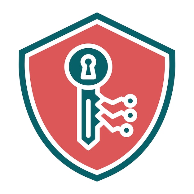 Vector Design Private Key Icon Style