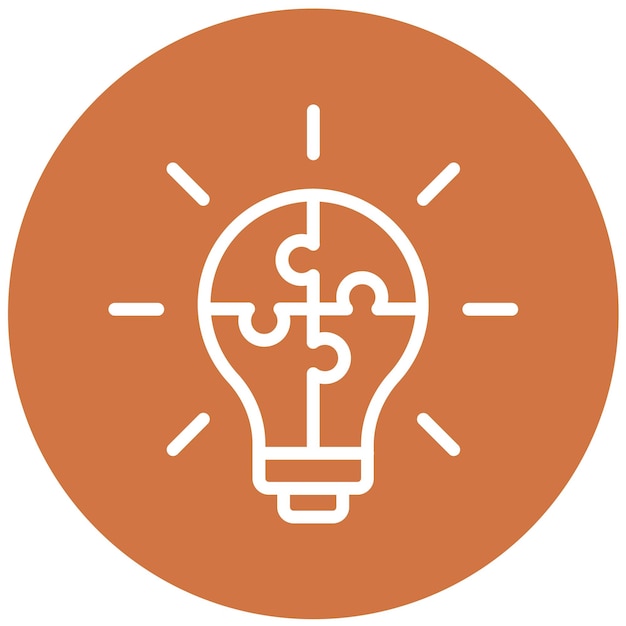 Vector Design Problem Solving Icon Style