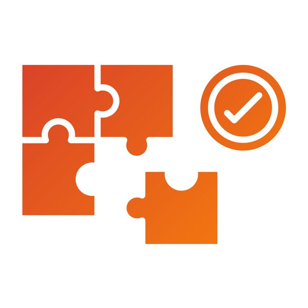 Vector Design Problem Solving Icon Style