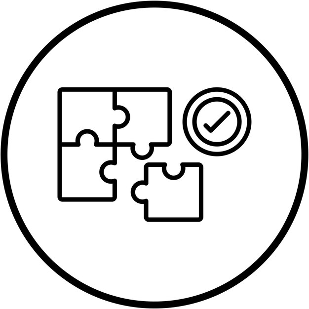 Vector Design Problem Solving Icon Style