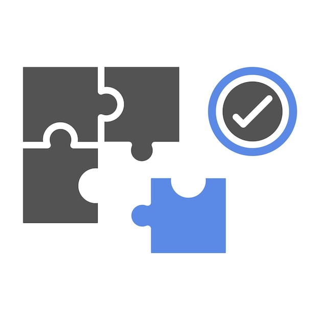 Vector Design Problem Solving Icon Style