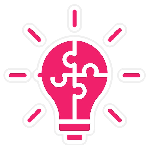 Vector Design Problem Solving Icon Style