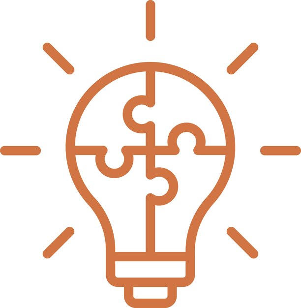 vector design problem solving icon style