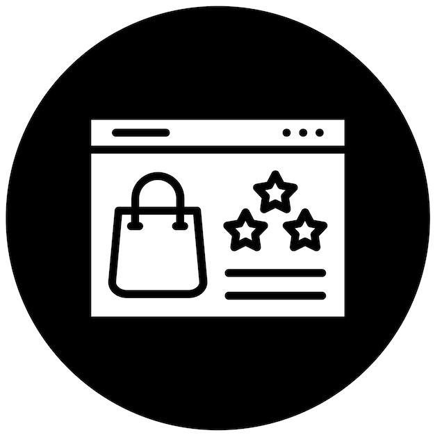 Vector Design Product Reviews Icon Style