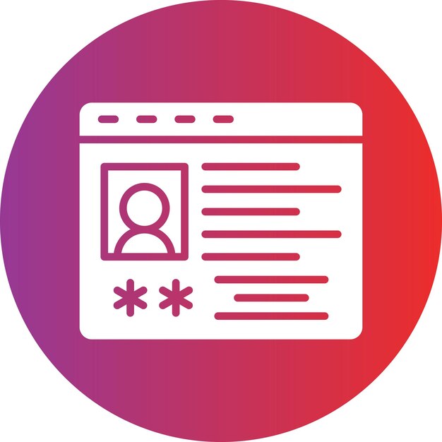 vector design profiling icon style