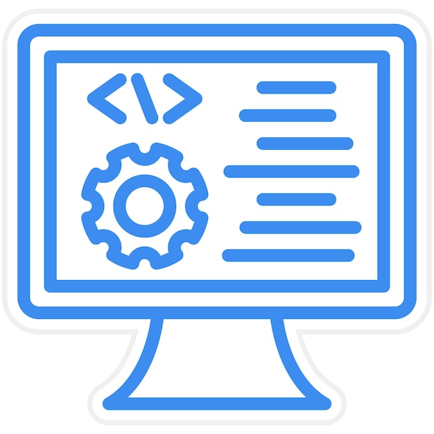 vector design programming icon style