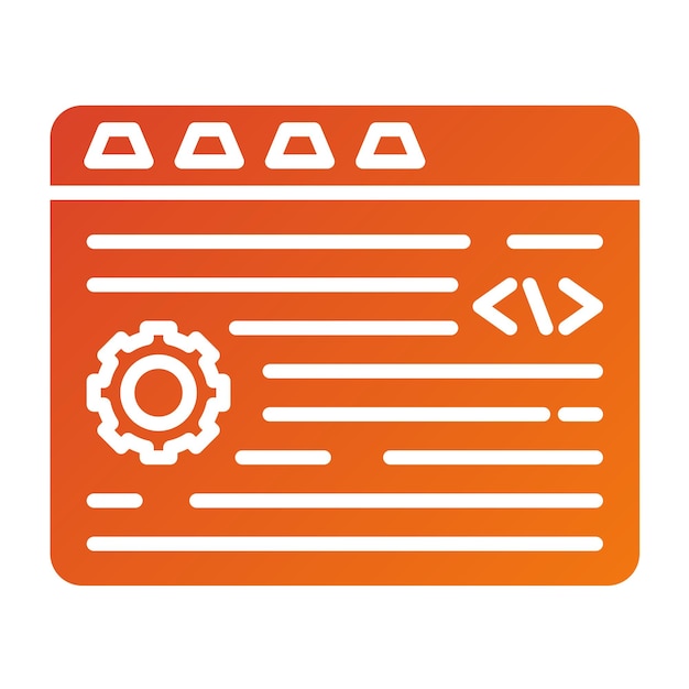 vector design programming icon style
