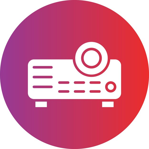 Vector Design Projector Icon Style