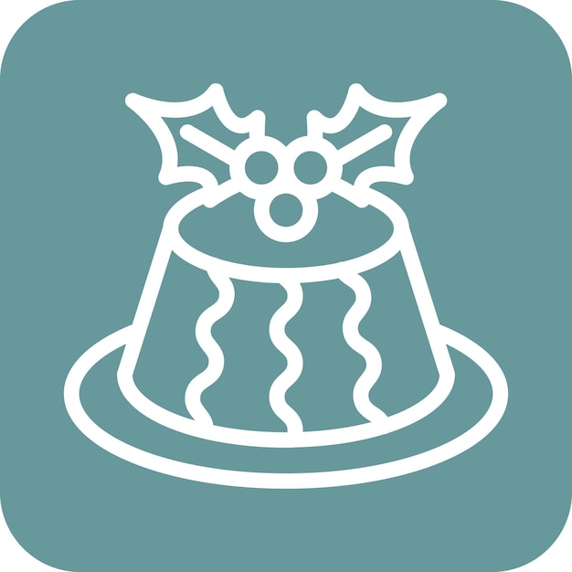Vector Design Pudding Icon Style