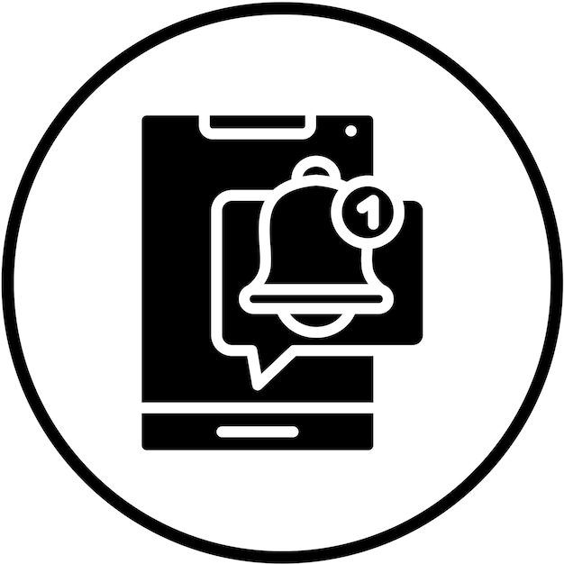 Vector Design Push Notifications Icon Style