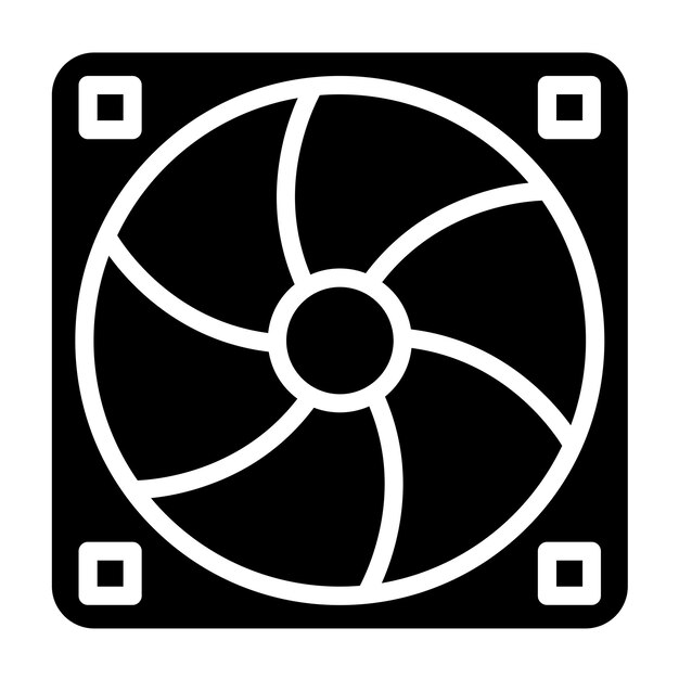 Vector Design PWM Fan Icon Style