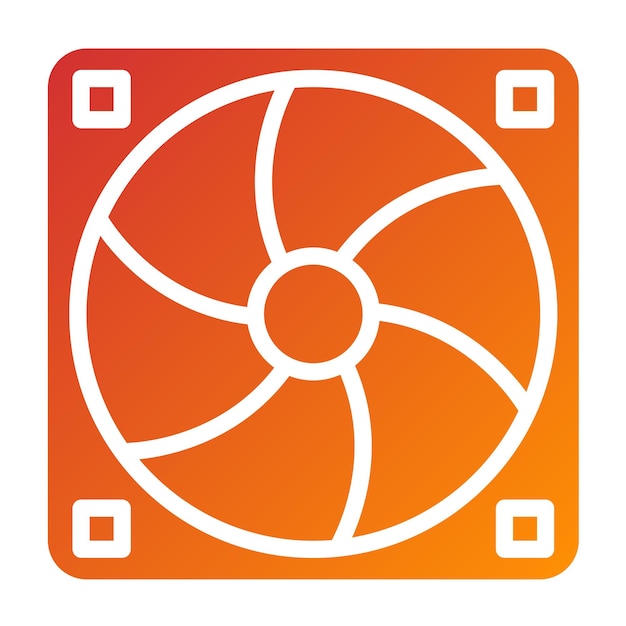 Vector Design PWM Fan Icon Style