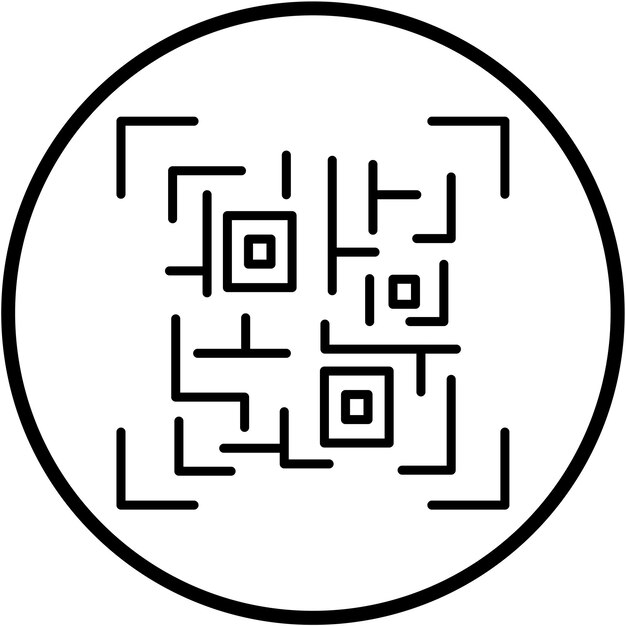Vector Design Qr Code Icon Style