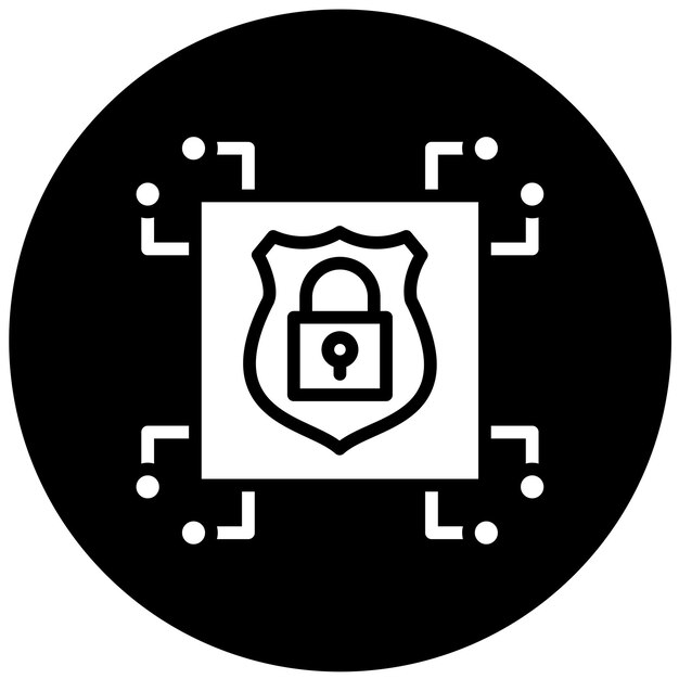 vector design quantum encryption icon style