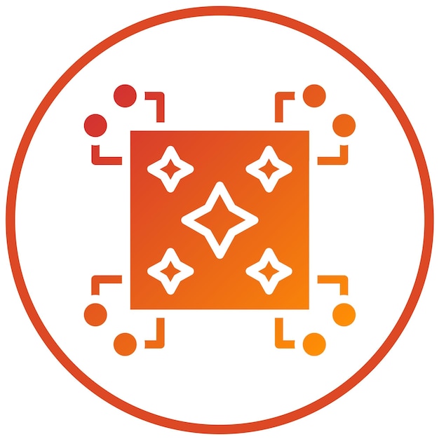 vector design quantum spark icon style