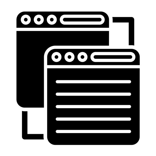 Vector Design Queue Icon Style