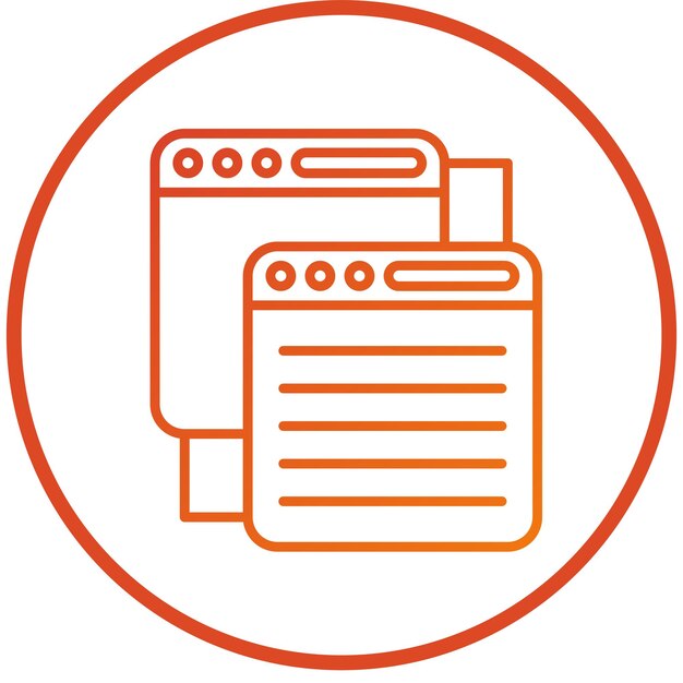 Vector Design Queue Icon Style