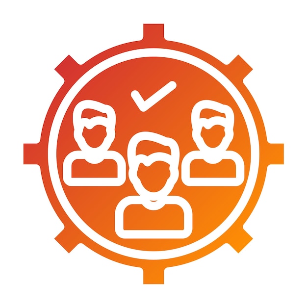 Vector Design Queue Management Icon Style