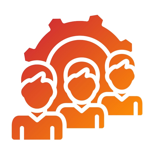 Vector Design Queue Management Icon Style