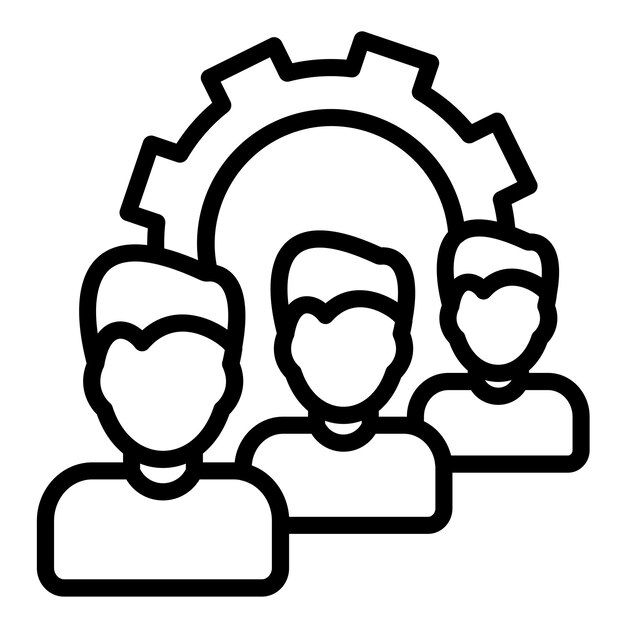 Vector Design Queue Management Icon Style
