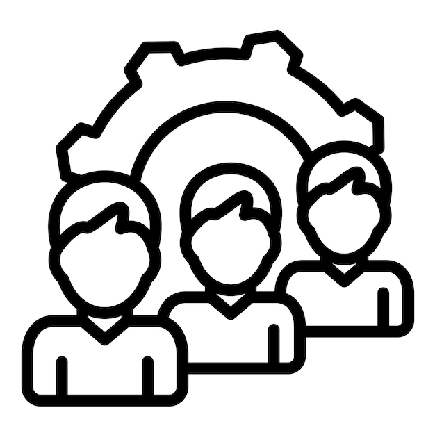 Vector Design Queue Management Icon Style