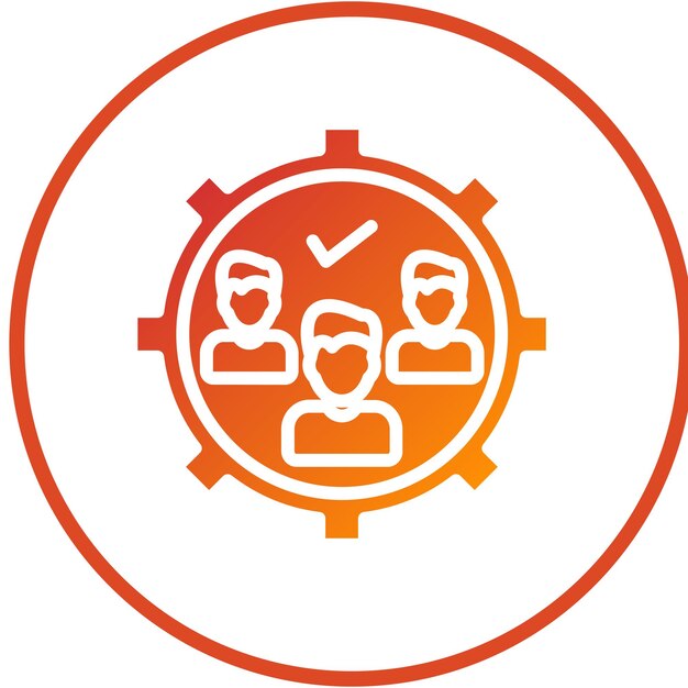 Vector Design Queue Management Icon Style